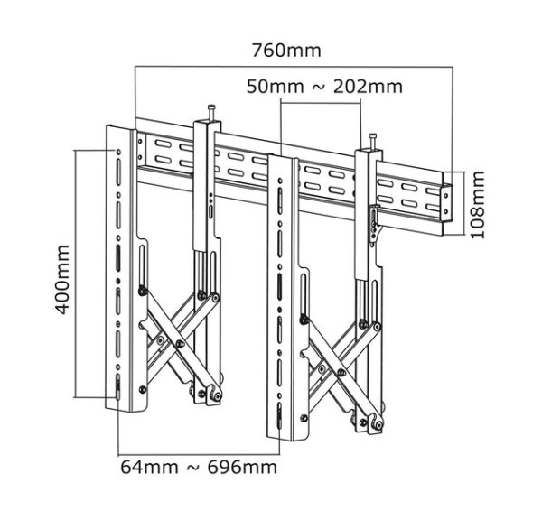 TV SET ACC WALL MOUNT BLACK/LED-VW1000BLACK NEOMOUNTS - Image 7