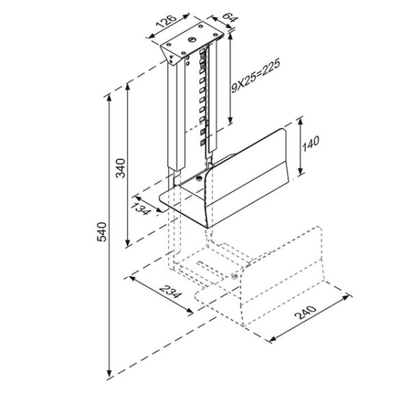 PC ACC DESK MOUNT 30KG/CPU-D200BLACK NEOMOUNTS - Image 3