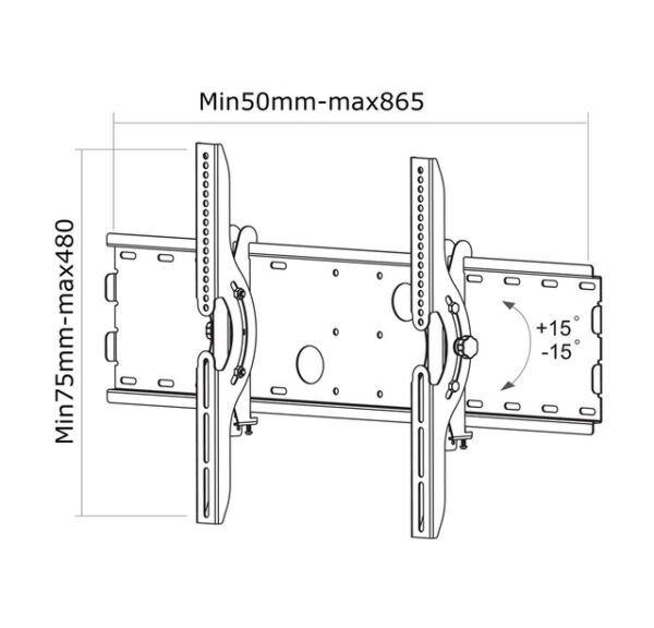 TV SET ACC WALL MOUNT SILVER/32-70" PLASMA-W200 NEOMOUNTS - Image 4