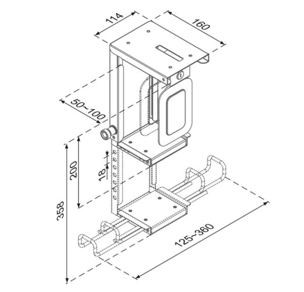 PC ACC DESK MOUNT 10KG/CPU-D075BLACK/LK NEOMOUNTS - Image 3