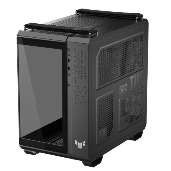 Case|ASUS|TUF Gaming GT502 Horizon|MidiTower|Case product features Transparent panel|Not included|ATX|MicroATX|MiniITX|Colour Black|TUFGAMINGGT502HORIZON - Image 4