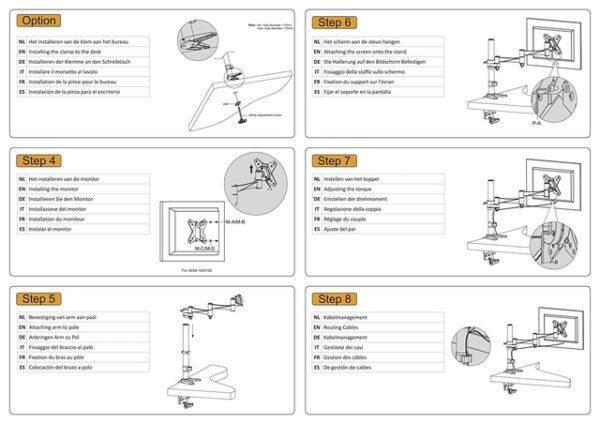 TV SET ACC DESK MOUNT 10-24"/FPMA-D1330WHITE NEOMOUNTS - Image 8