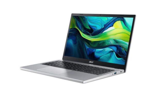 Notebook|ACER|Aspire|Go 15|AG15-21P-R150|CPU  Ryzen 5|7520U|2800 MHz|15.6"|1920x1080|RAM 16GB|LPDDR5|SSD 512GB|AMD Radeon 610M|Integrated|ENG|Windows 11 Home|Pure Silver|1.73 kg|NX.J3DEL.001 - Image 4