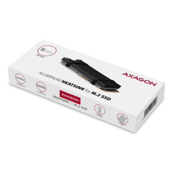 SSD ACC COOLER M.2 2280/6MM CLR-M2L6 AXAGON - Image 2
