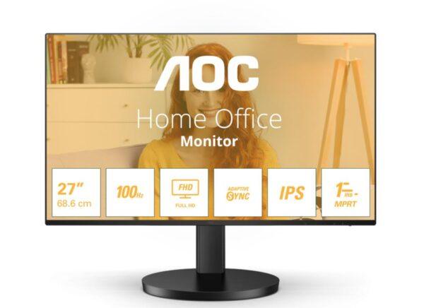 LCD Monitor|AOC|27B3HA2|27"|Business|Panel IPS|1920x1080|16:9|100 Hz|Matte|4 ms|Speakers|Tilt|27B3HA2