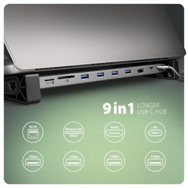 NB ACC DOCKING STATION/9IN1 HMC-10HLS AXAGON - Image 4