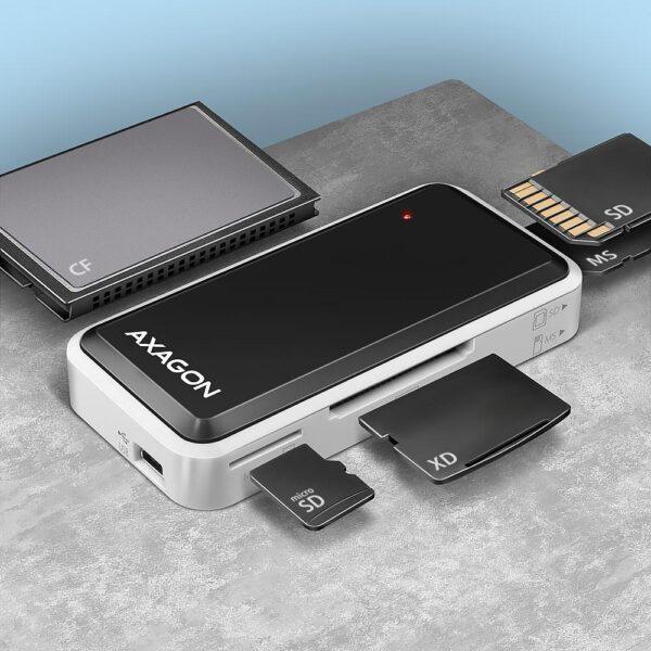 CARD READER MINI 5-SLOT/USB2.0 0.1M CRE-X1 AXAGON - Image 3