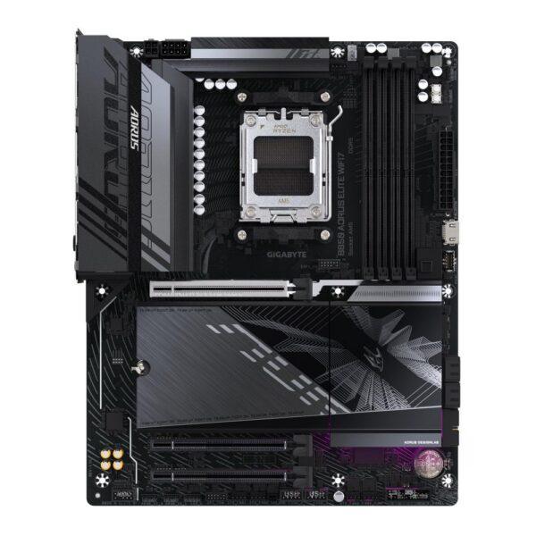 Mainboard|GIGABYTE|AMD B850|SAM5|ATX|Memory DDR5|Memory slots 4|2xPCI-Express 3.0 16x|1xPCI-Express 5.0 16x|3xM.2|1xDisplayPort|4xUSB 2.0|7xUSB 3.2|1xUSB-C|1xOptical S/PDIF|1xRJ45|2xAudio port|B850AELITEWF71.1 - Image 2