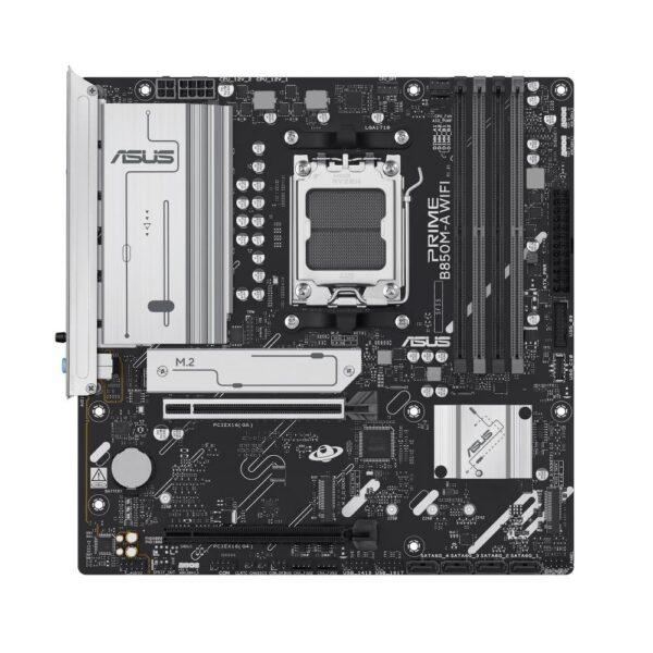 Mainboard|ASUS|AMD B850|SAM5|Micro-ATX|Memory DDR5|Memory slots 4|1xPCI-Express 4.0 16x|1xPCI-Express 5.0 16x|3xM.2|1xHDMI|2xDisplayPort|4xUSB 2.0|4xUSB 3.2|1xRJ45|3xAudio port|PRIMEB850M-AWIFI - Image 2