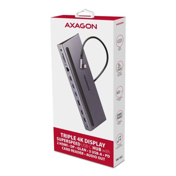 NB ACC DOCKING STATION/11IN1 HMC-4KX3 AXAGON - Image 2