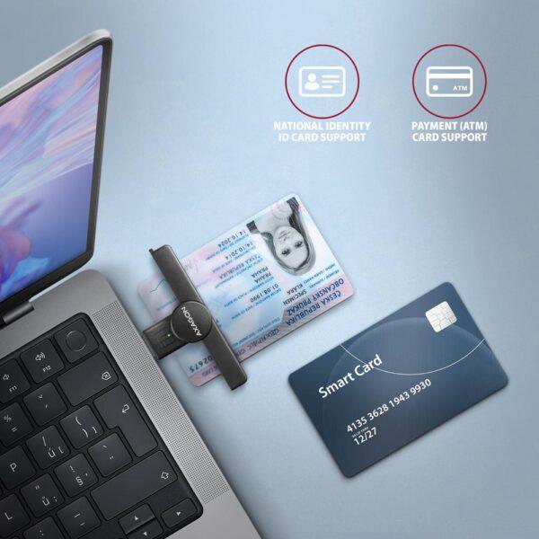 CARD READER POCKET SMARTCARD/USB2.0 CRE-SMPA AXAGON - Image 3