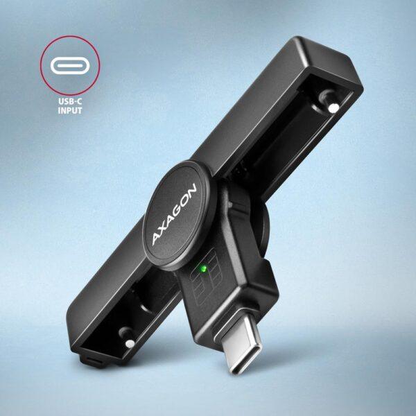 CARD READER POCKET SMARTCARD/USB-C CRE-SMPC AXAGON - Image 4