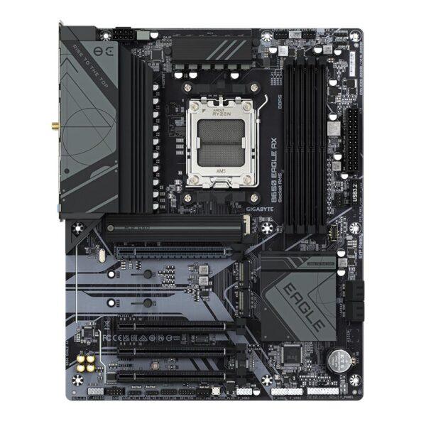 Mainboard|GIGABYTE|AMD B650|SAM5|ATX|Memory DDR5|Memory slots 4|1xPCI-Express 16x|3xPCI-Express 3.0 16x|3xM.2|2xHDMI|1xDisplayPort|6xUSB 2.0|2xUSB 3.2|1xUSB-C|1xRJ45|3xAudio port|B650EAGLEAX - Image 2