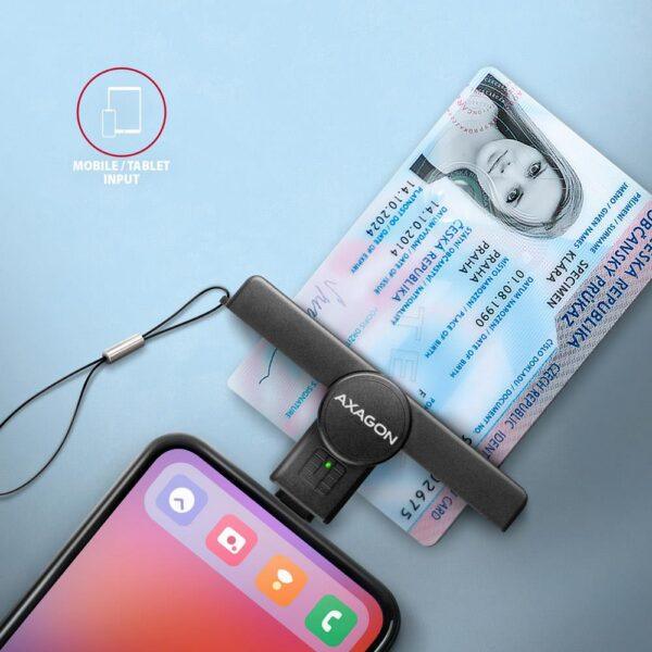 CARD READER POCKET SMARTCARD/USB-C CRE-SMPC AXAGON - Image 6
