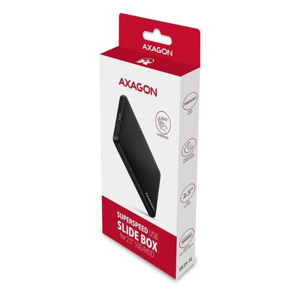 HDD ACC ENCLOSURE 2.5"/USB3.2 EE25-SL AXAGON - Image 2