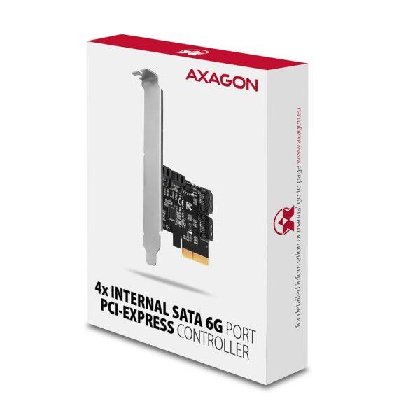 SSD ACC I/O CONTROLLER PCIE/SATA 6G PCES-SA4X4 AXAGON - Image 2