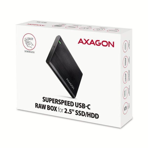 HDD ACC ENCLOSURE 2.5"/USB-C EE25-A6C AXAGON - Image 2