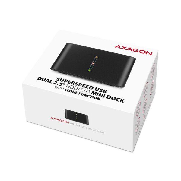 SSD ACC DOCK STATION USB3.2/2.5" SATA 6G ADSA-D25 AXAGON - Image 2