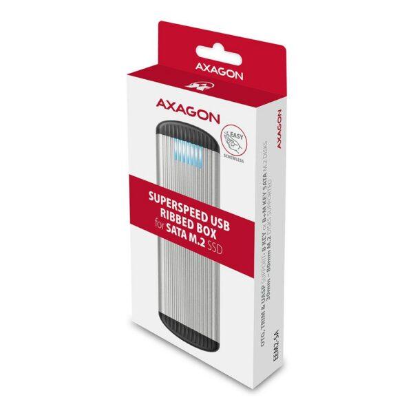 SSD ACC ENCLOSURE M.2 SATA/USB MICRO-B EEM2-SA AXAGON - Image 3