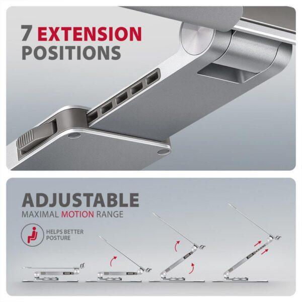 NB ACC STAND 10-17" ROTATING/ALUMINUM STND-LR AXAGON - Image 4
