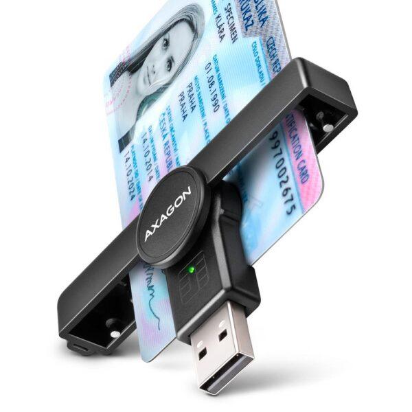 CARD READER POCKET SMARTCARD/USB2.0 CRE-SMPA AXAGON - Image 2