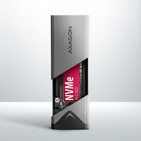 SSD ACC ENCLOSURE M.2 NVME/USB-C EEM2-UG2 AXAGON - Image 2