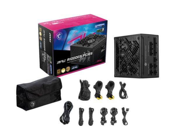 Power Supply|MSI|MPG A1250GS PCIE5|1250 Watts|Efficiency 80 PLUS GOLD|MPGA1250GSPCIE5 - Image 5