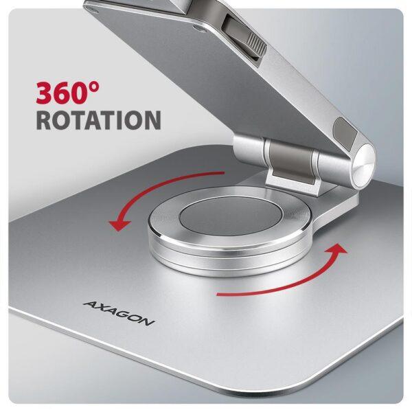 NB ACC STAND 10-17" ROTATING/ALUMINUM STND-LR AXAGON - Image 3