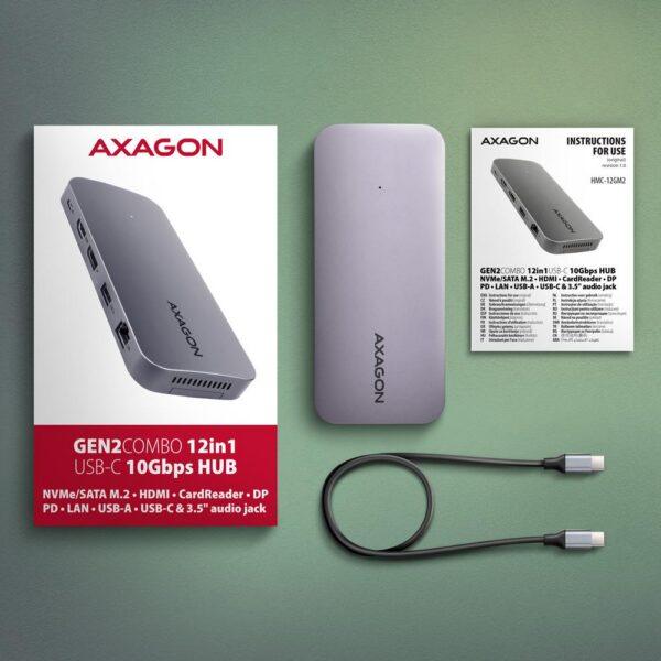 NB ACC DOCKING STATION/12IN1 HMC-12GM2 AXAGON - Image 3
