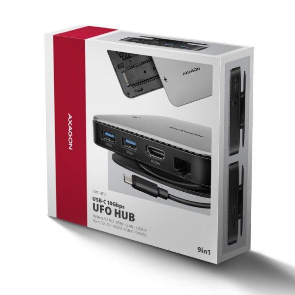 NB ACC DOCKING STATION/NVME/SATA 9IN1 HMC-UFO AXAGON - Image 2