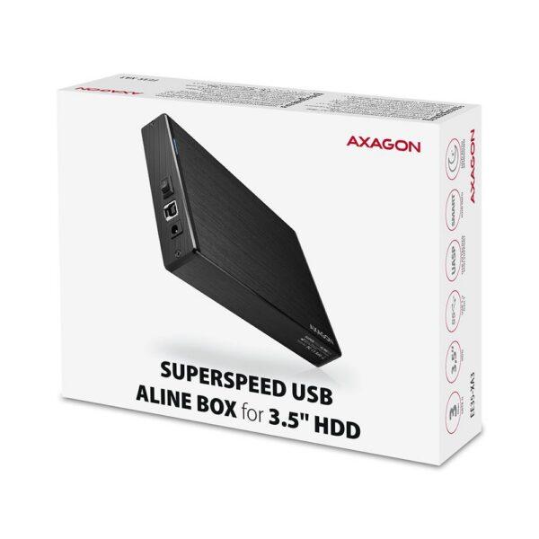 HDD ACC ENCLOSURE 3.5"/USB3.2 EE35-XA3 AXAGON - Image 2