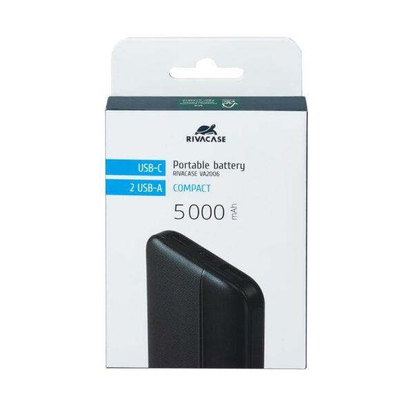 POWER BANK USB 5000MAH/VA2006 BLACK RIVACASE - Image 6