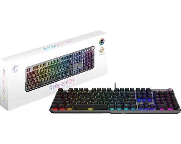 KEYBOARD GAMING BLACK US/STRIKE 600 SILENT MSI - Image 5