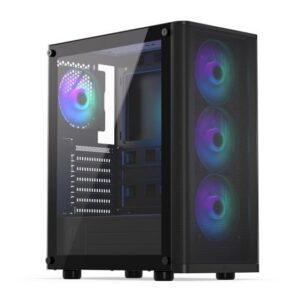 Case|ENDORFY|Ventum 200 ARGB|MidiTower|Case product features Transparent panel|Not included|ATX|MicroATX|MiniITX|Colour Black|EY2A014
