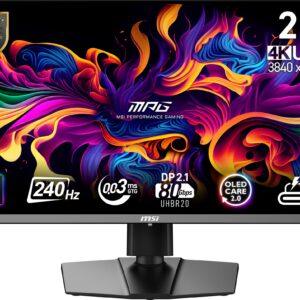 Monitor|MSI|MPG 272URX QD-OLED|27"|Gaming/4K|Matte|Panel QD-OLED|3840x2160|16:9|240 ??|0.03 ms|Swivel|Pivot|Height adjustable|Tilt|Colour Black|MPG272URXQD-OLED