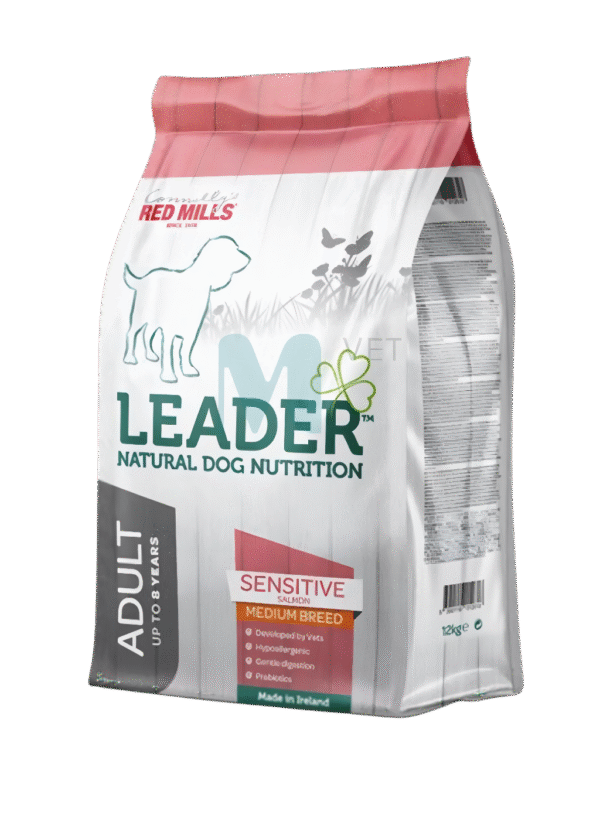 LEADER KOERA TÄISSÖÖT SENSITIVE LÕHE KESKMINE TÕUG 12KG