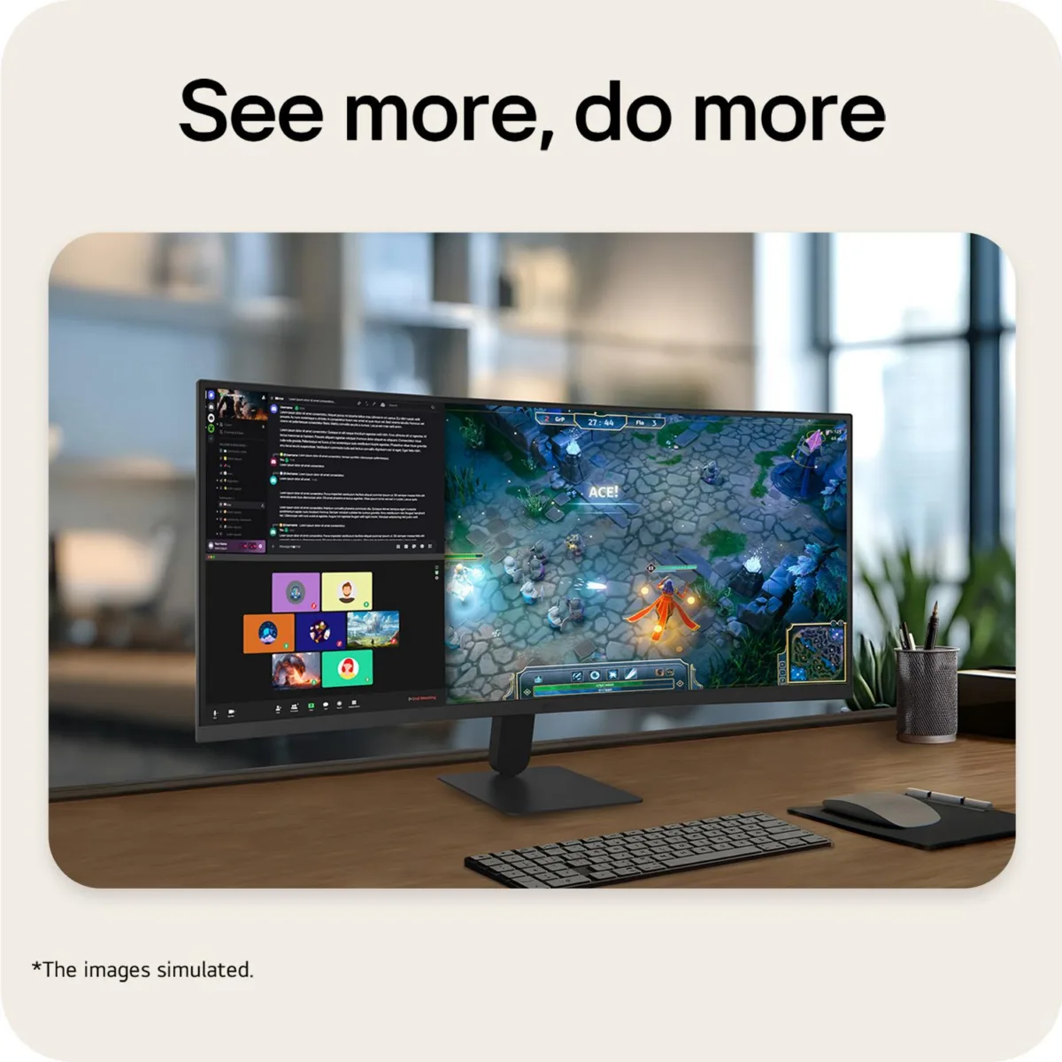 LG 34 ” 3440 x 1440 pixels UltraWide Quad HD LCD — monitor