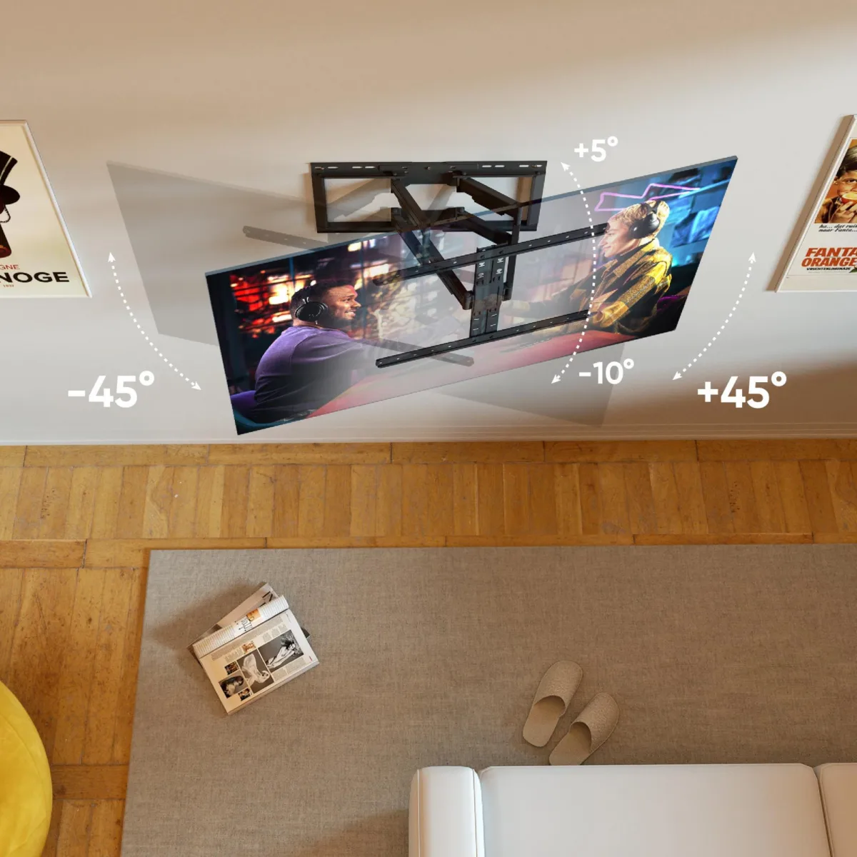 Onkron TV komplekt Acc Wall Mount 32-90″ Black SM6L