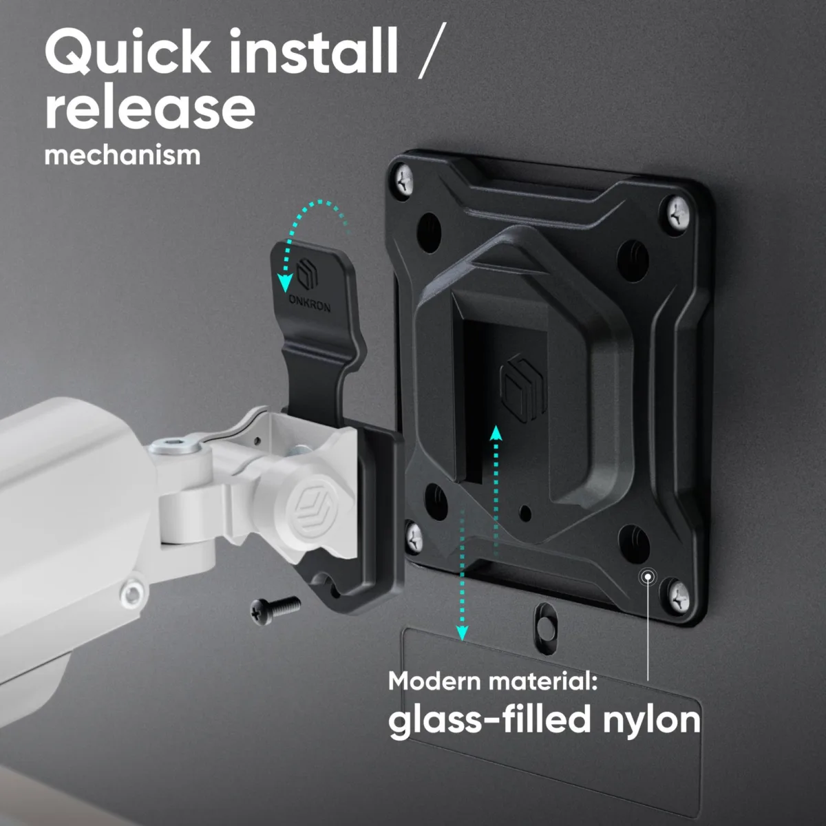 Onkron monitor Acc Desk Mount 13-32″ Blk Wht G160