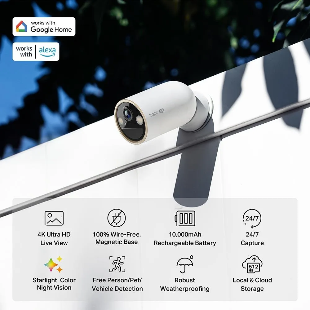 TP-Link juhtmevaba kaamera 8MP TAPO-C460