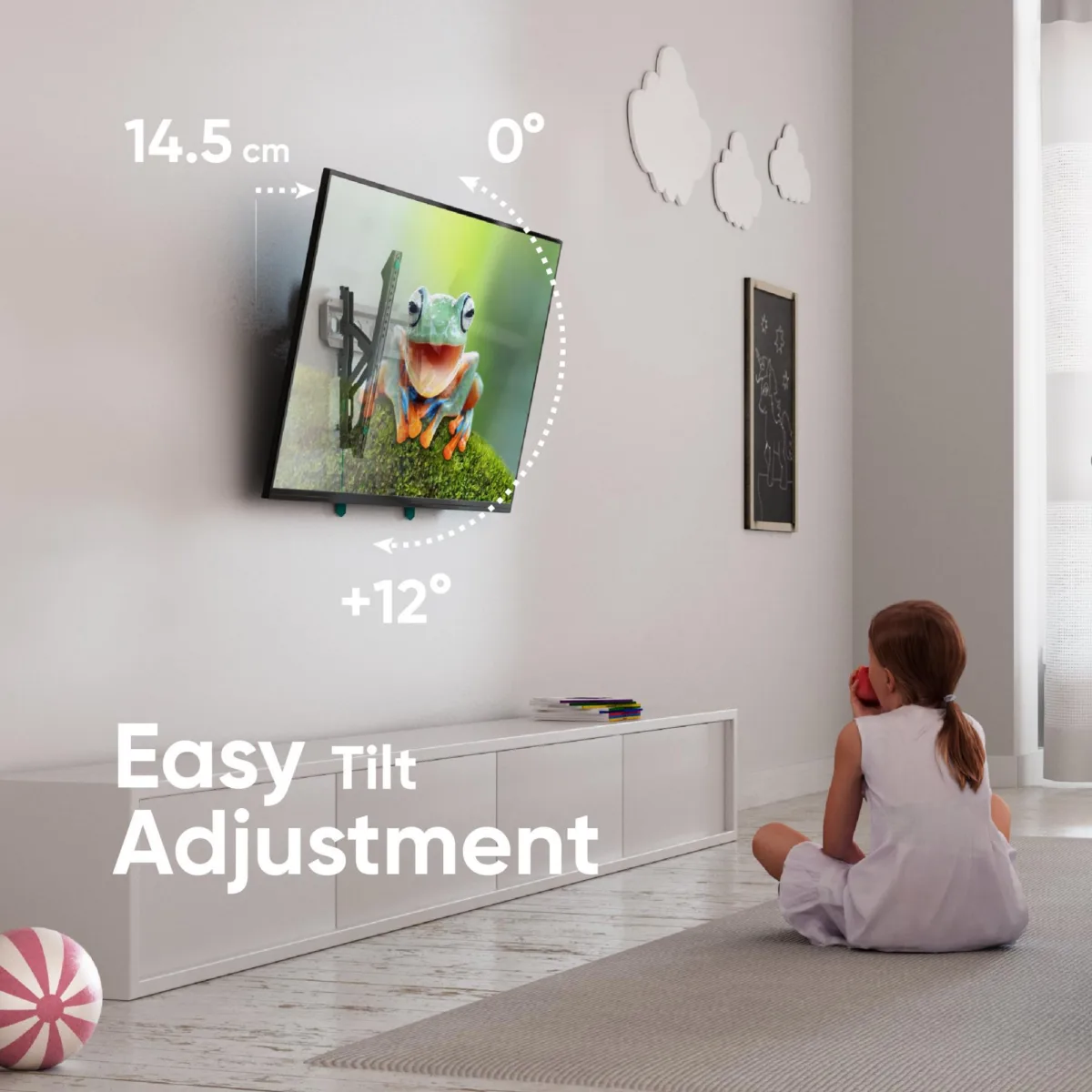 Onkron TV komplekt Acc Wall Mount 32-70″ Black White TM5