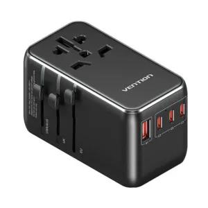 Vention Power Adapter Travel Black FJGB0