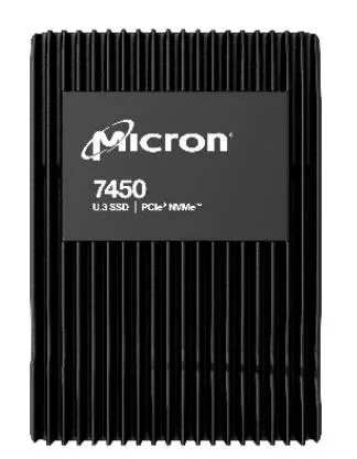 Micron SSD series 7450 PRO 3.84TB PCIE NVMe MTFDKCC3T8TFR-1BC1ZABYYR — SSD
