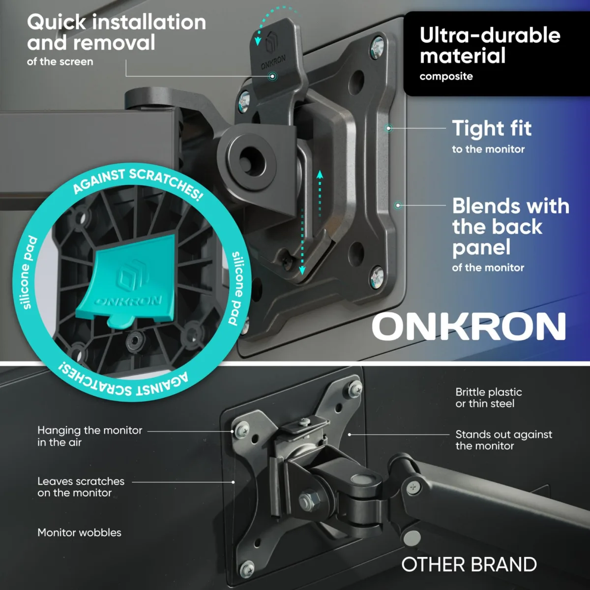 Onkron monitor Acc Desk Mount 13-32″ Black D221E
