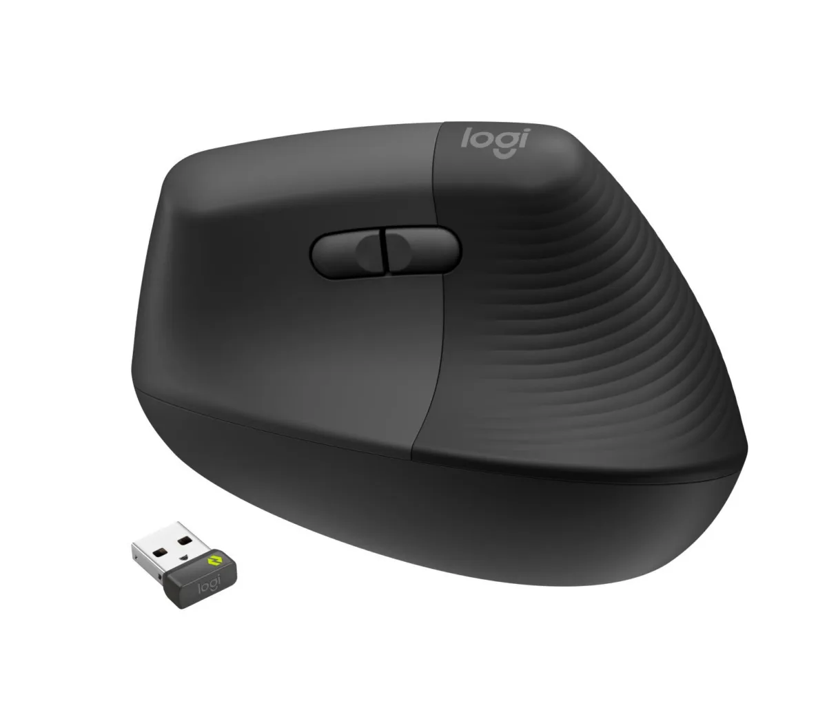 Logitech Mouse USB Optical WRL Vertical Black Righ 910
