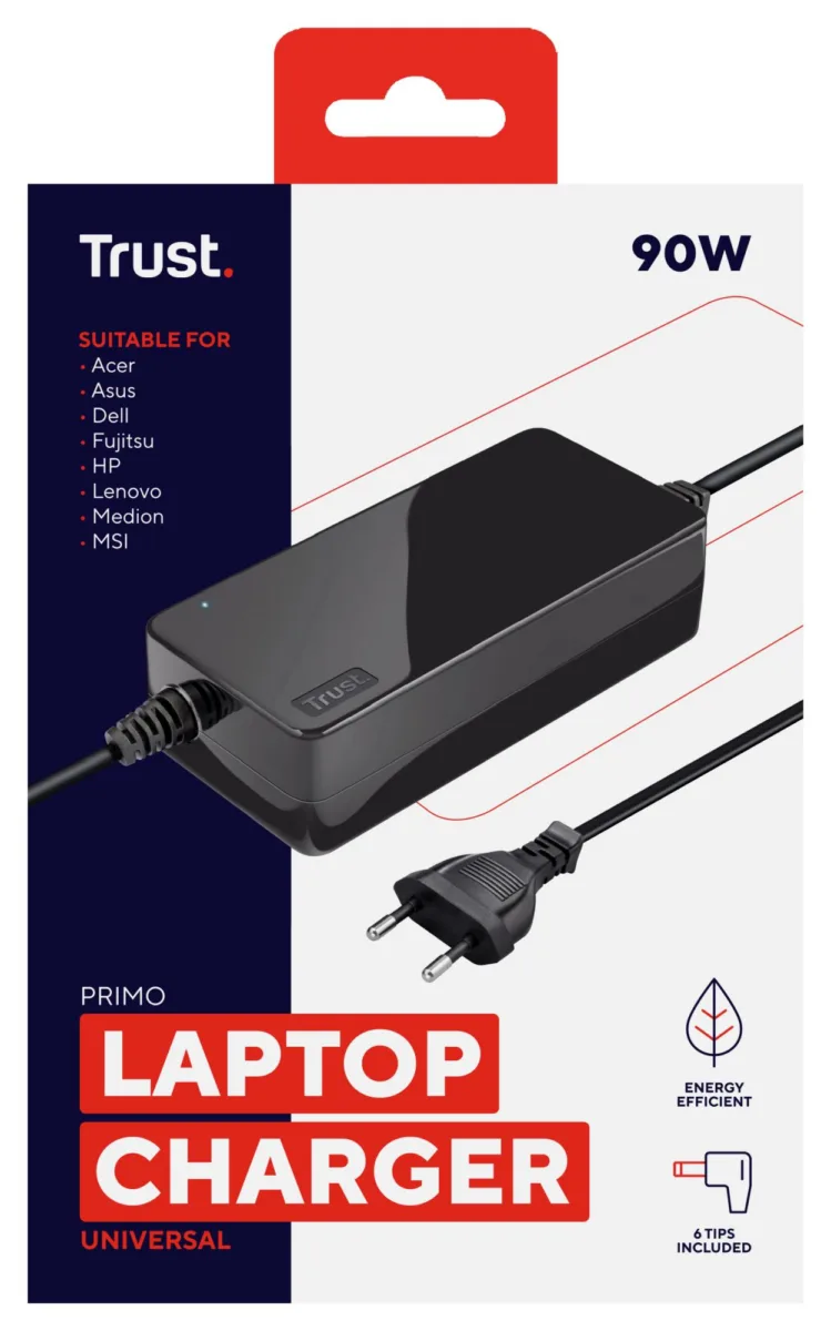 Trust NB Acc AC Adapter Primo Black 22142