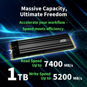 Agi technology AGI MTBF 2000000 h Read speed 7400 MB/s — SSD