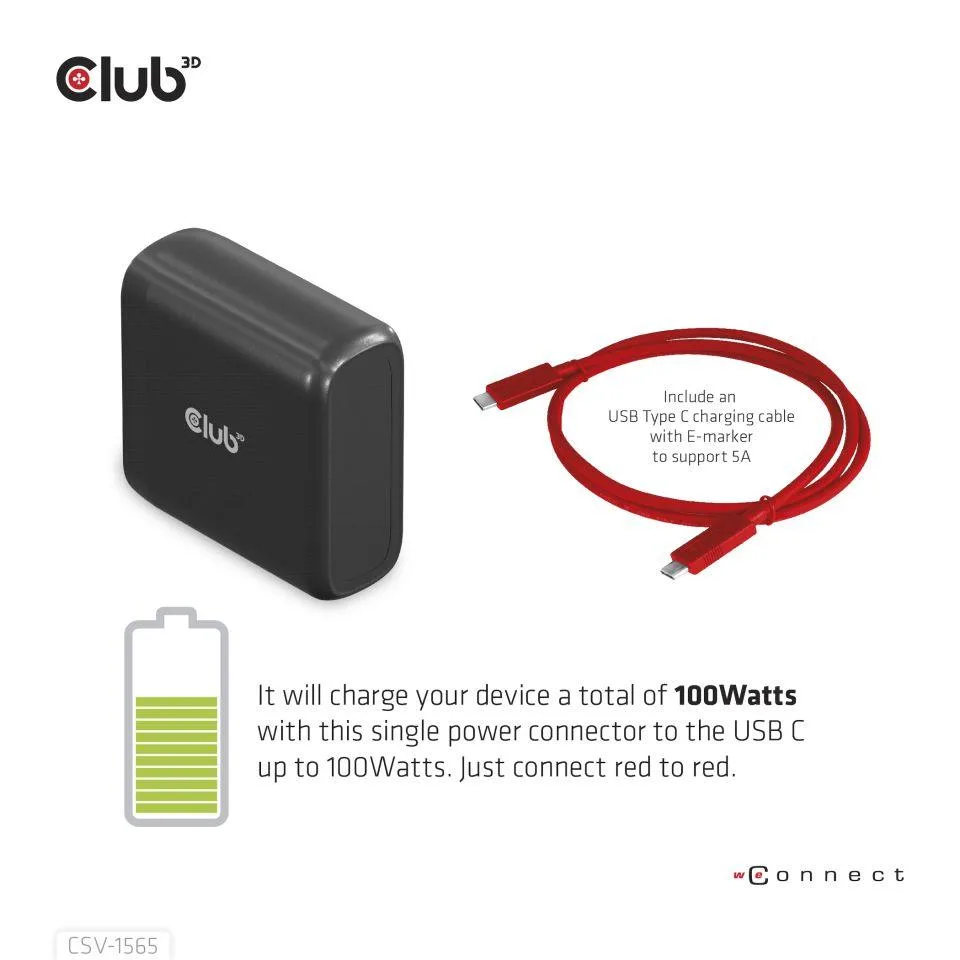 Club3d NB Acc Docking Station USB-C CSV-1565