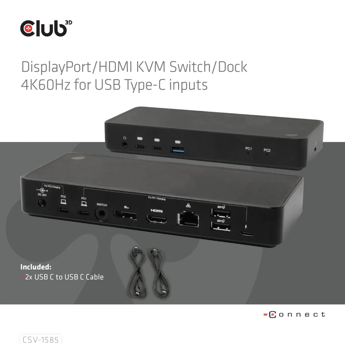 Club3d KVM-lüliti CSV-1585 - Pilt 4