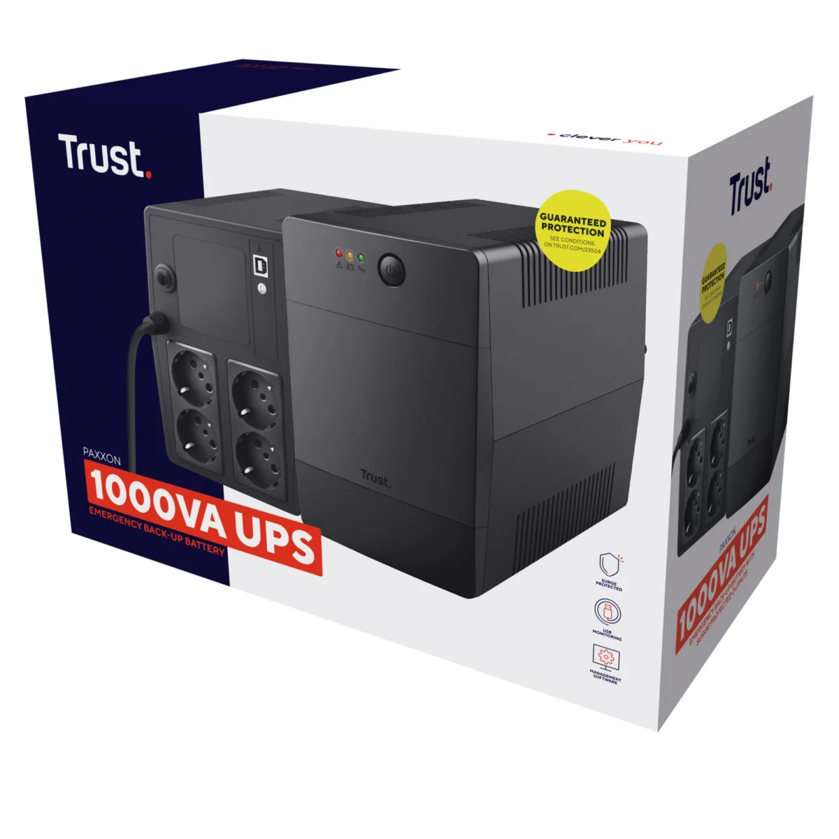 Trust 600 Watts 1000 VA 23504 — UPS